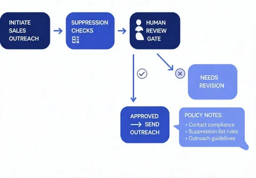 Sales outreach approval workflow