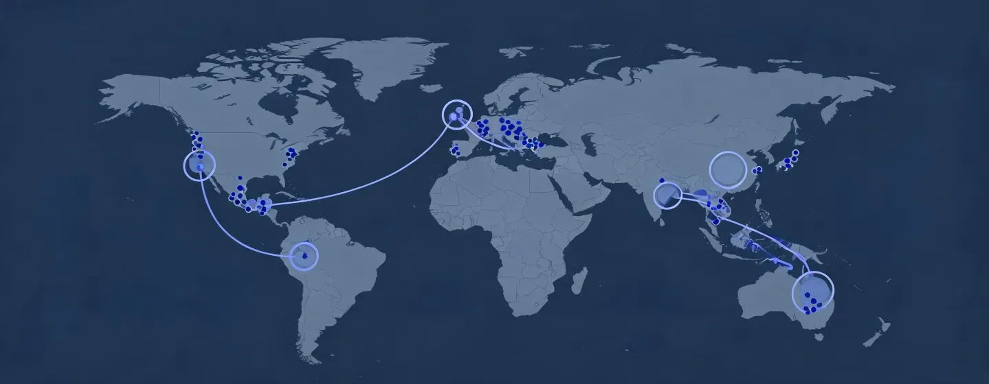 Global map of governed sales prospecting workflows